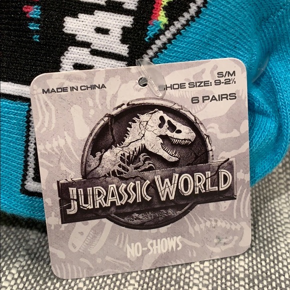 (2) 6pks of Girl’s Jurassic World No Show Socks - Picture 4 of 5